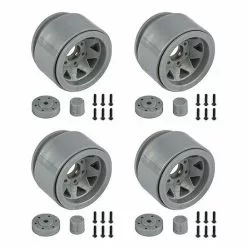 Element RC Enduro Trigon Wheels 1.55In Silver